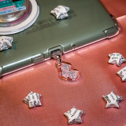 Buy A New Book Dice Kindle Phone Charm