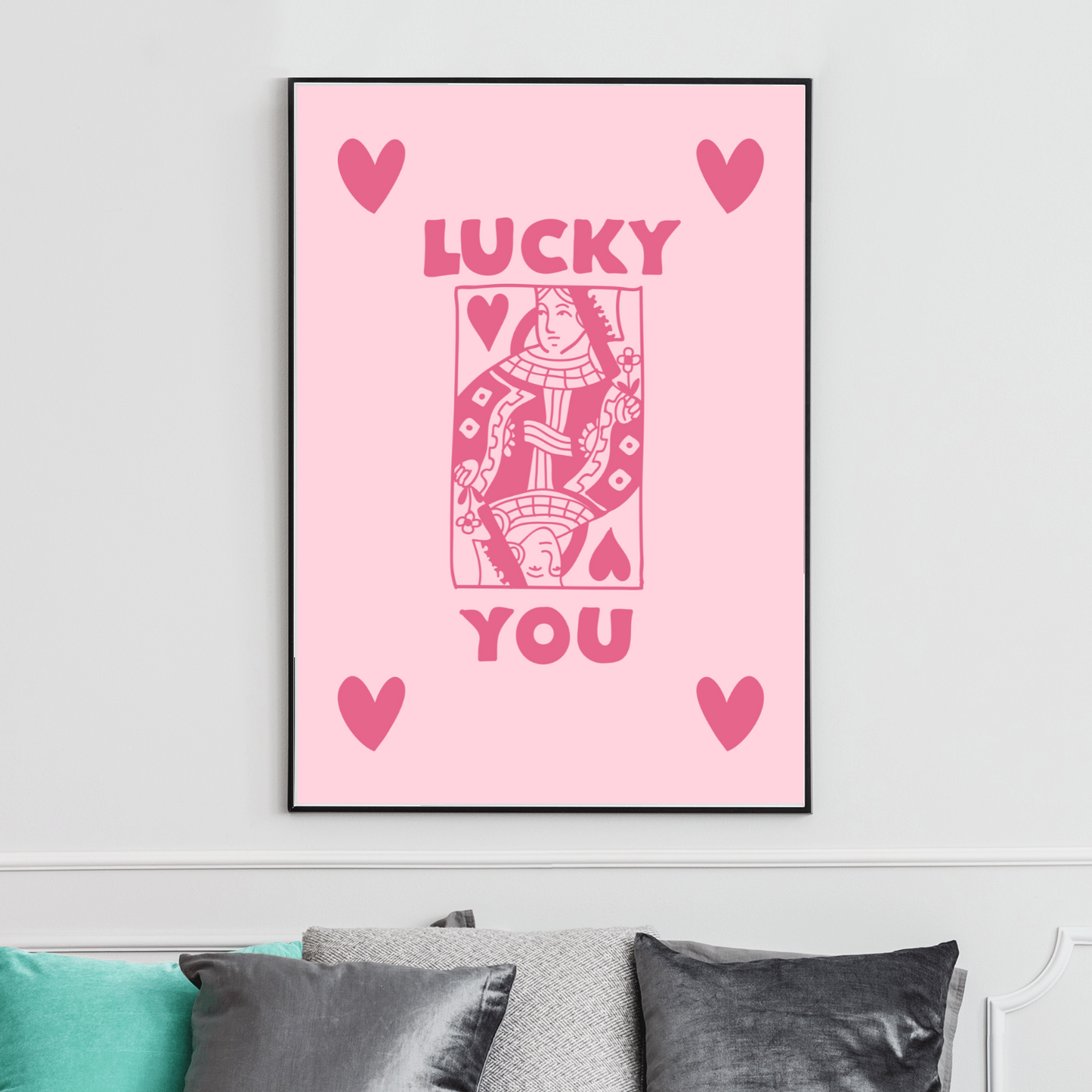 Lucky You Playing Card Print