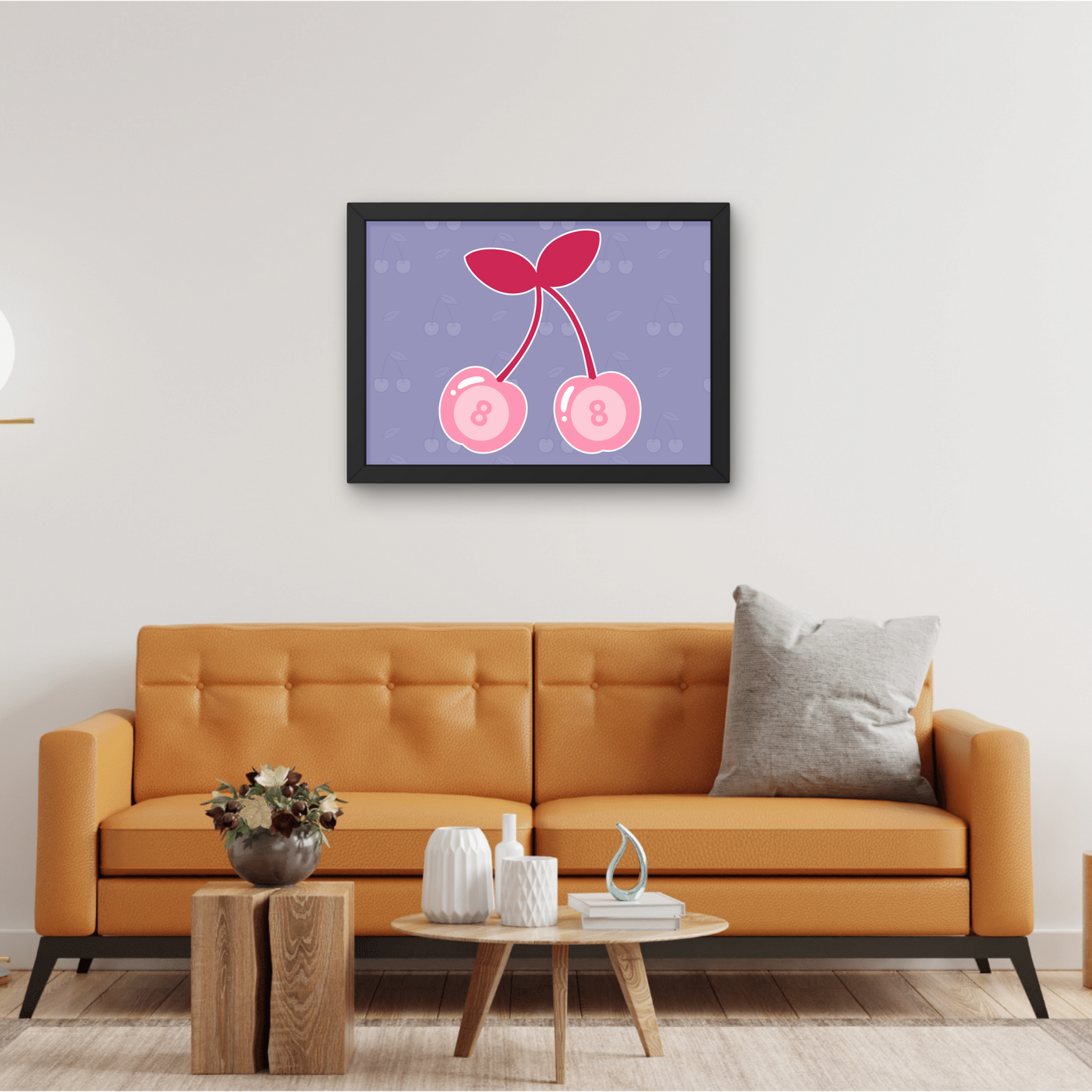 8 Ball Cherries Print