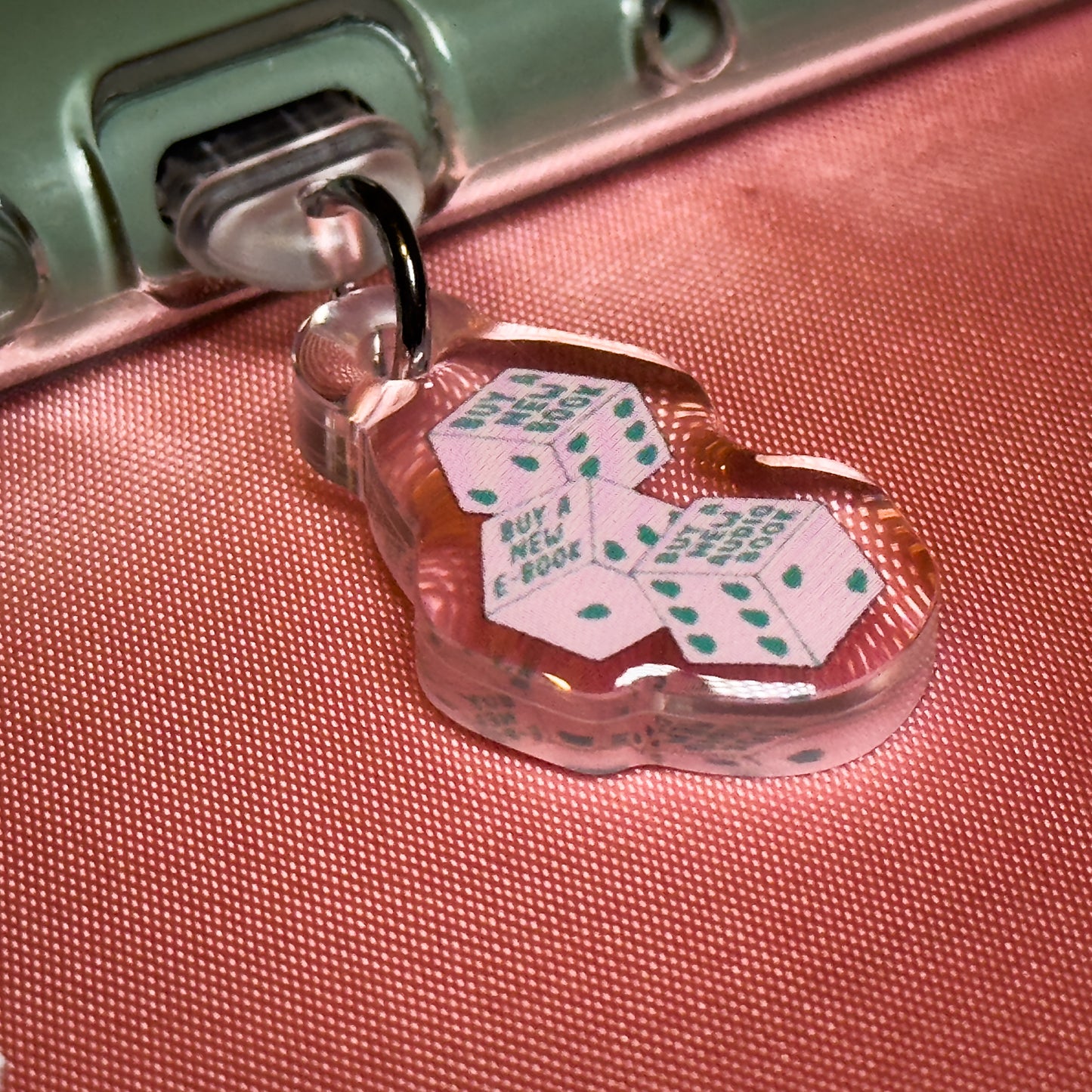 Buy A New Book Dice Kindle Phone Charm