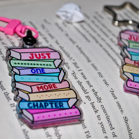 Just One More Chapter Keyring