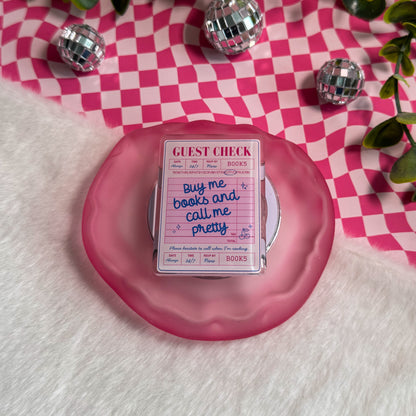 Buy Me Books and Call Me Pretty Guest Check Magnetic Kindle Grip | MagSafe Kindle & Phone Grip