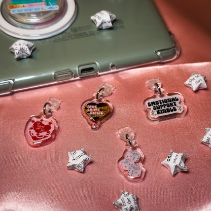 Emotional Support Kindle Phone Charm