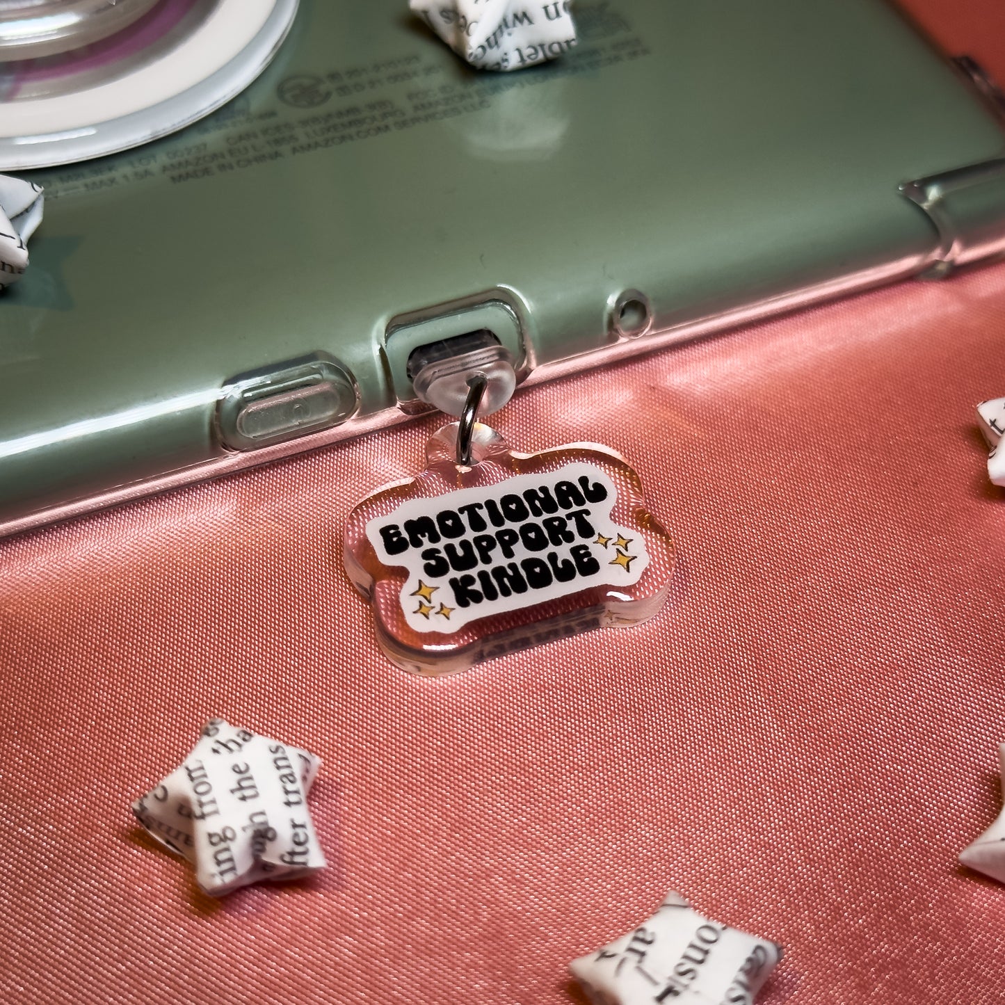 Emotional Support Kindle Phone Charm