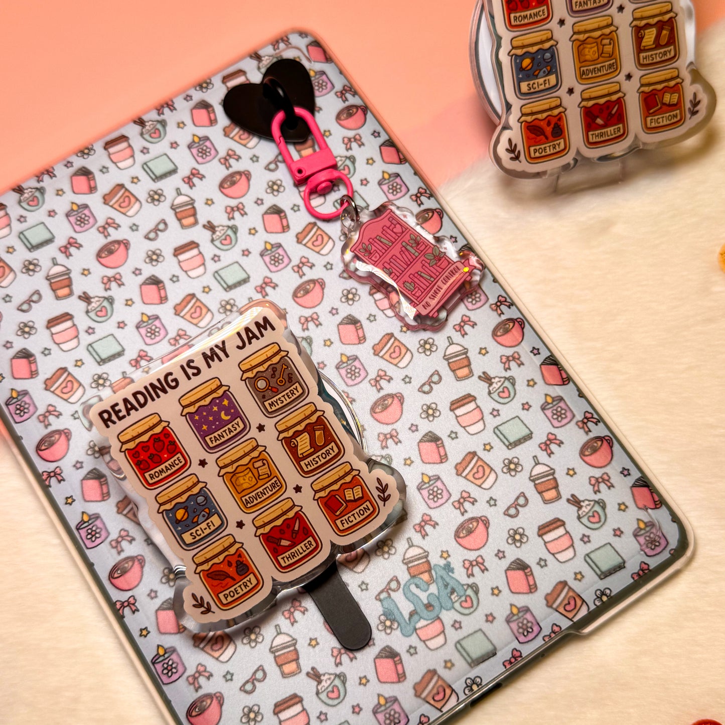 Reading Is My Jam Kindle Phone Magnetic MagSafe Grip