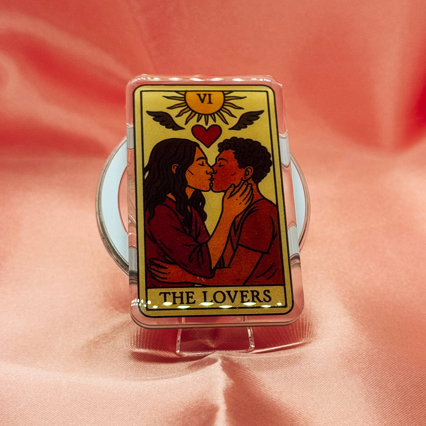 The Lovers Reader Tarot Kindle Phone Magnetic MagSafe Grip