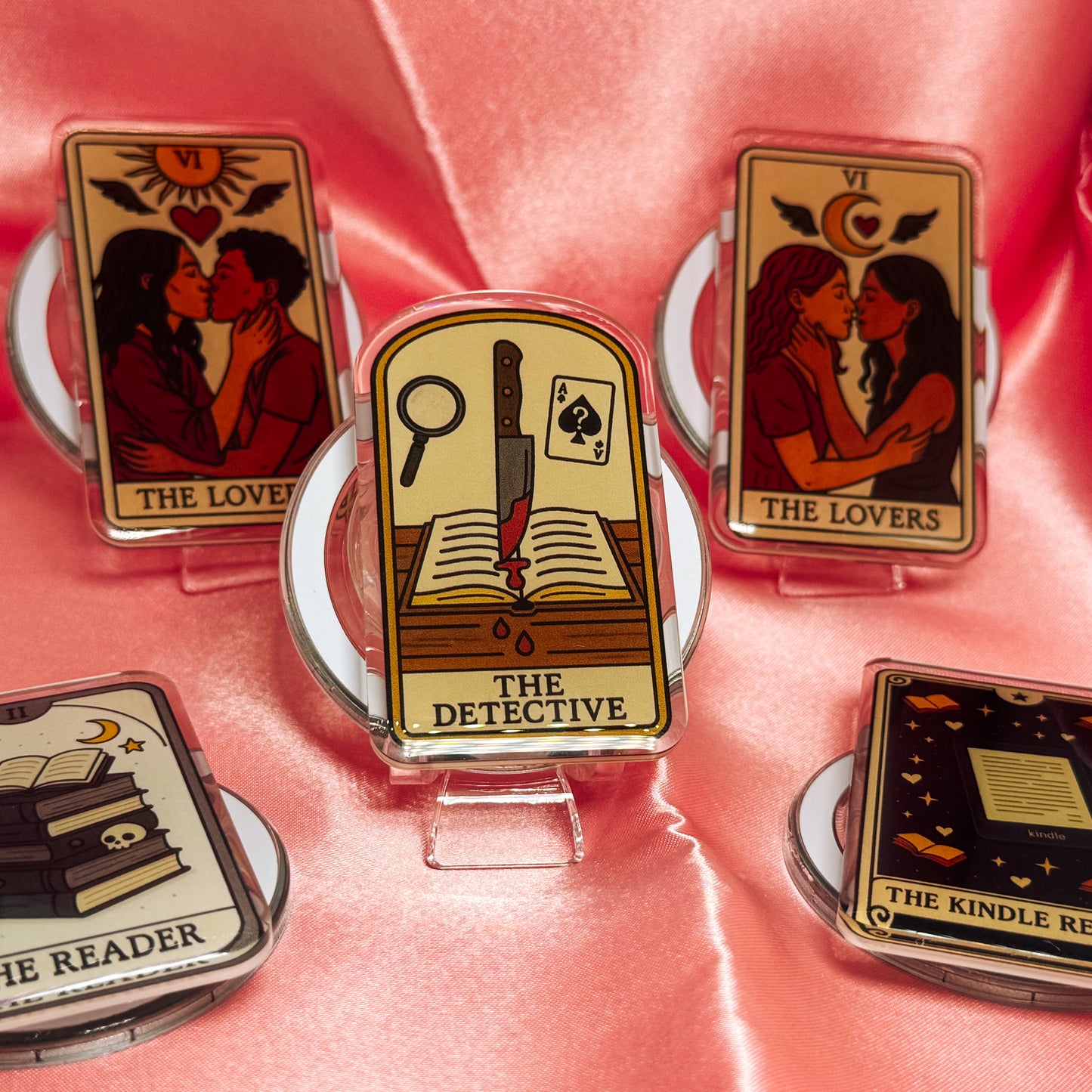 The Detective Tarot Kindle Phone Magnetic MagSafe Grip