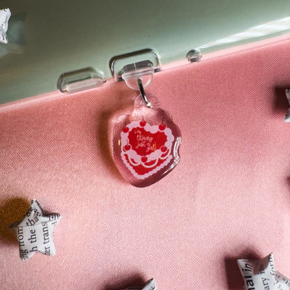 I'm Literary Just a Girl Cake Kindle Phone Charm