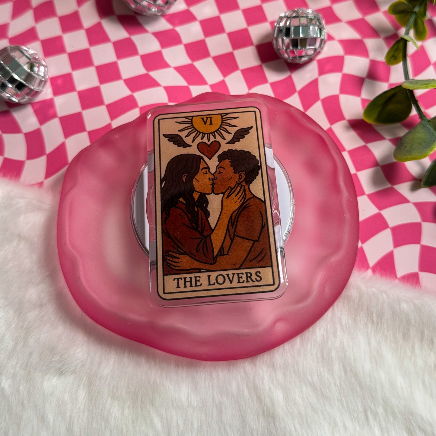 The Lovers Reader Tarot Magnetic Kindle Grip | MagSafe Kindle & Phone Grip