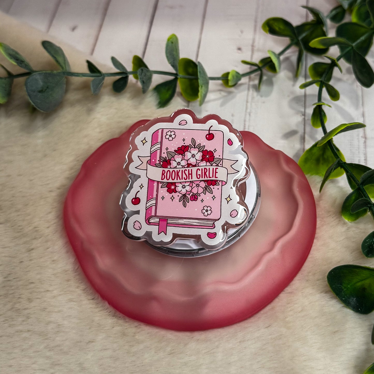 Bookish Girlie Magnetic Kindle Grip | MagSafe Kindle & Phone Grip