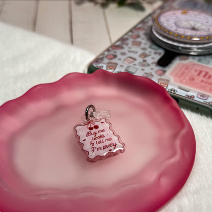 Buy Me Books And Tell Me I’m Pretty Coquettish Kindle Charm | Kindle & Phone Charm
