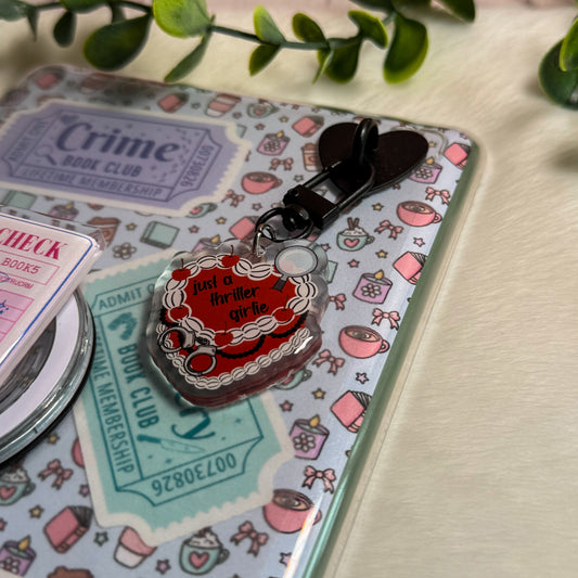 Just A Thriller Girlie Cake Keyring