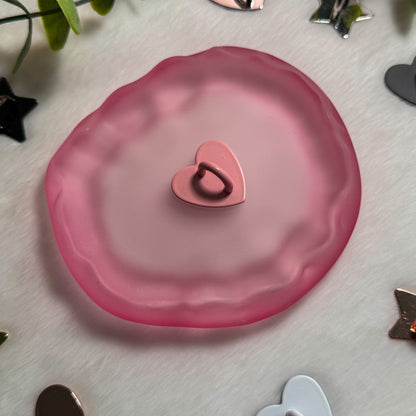 Kindle Heart Charm Metal Adhesive Hook, Phone Charm Hook, Charm Hanger for Phone, Kindle, iPad