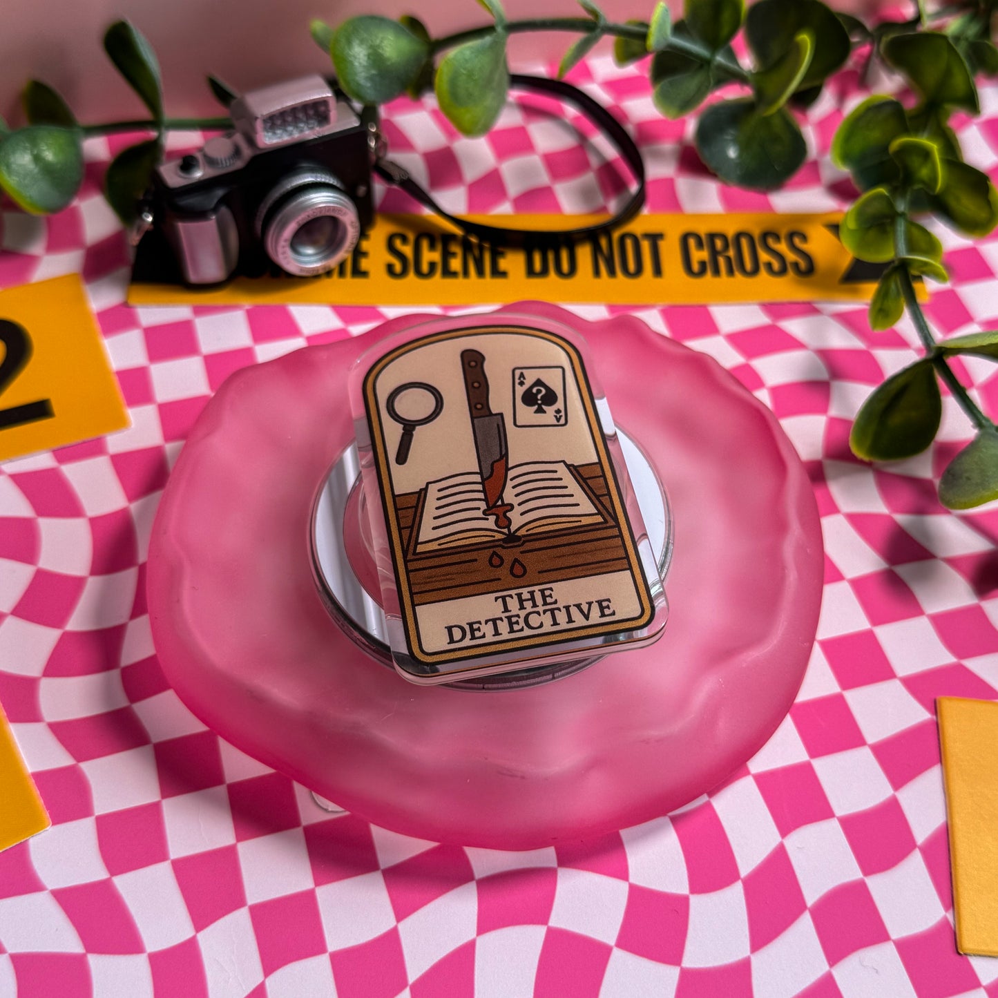 The Detective Tarot Magnetic Kindle Grip | MagSafe Kindle & Phone Grip
