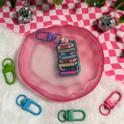 Just One More Chapter Keyring
