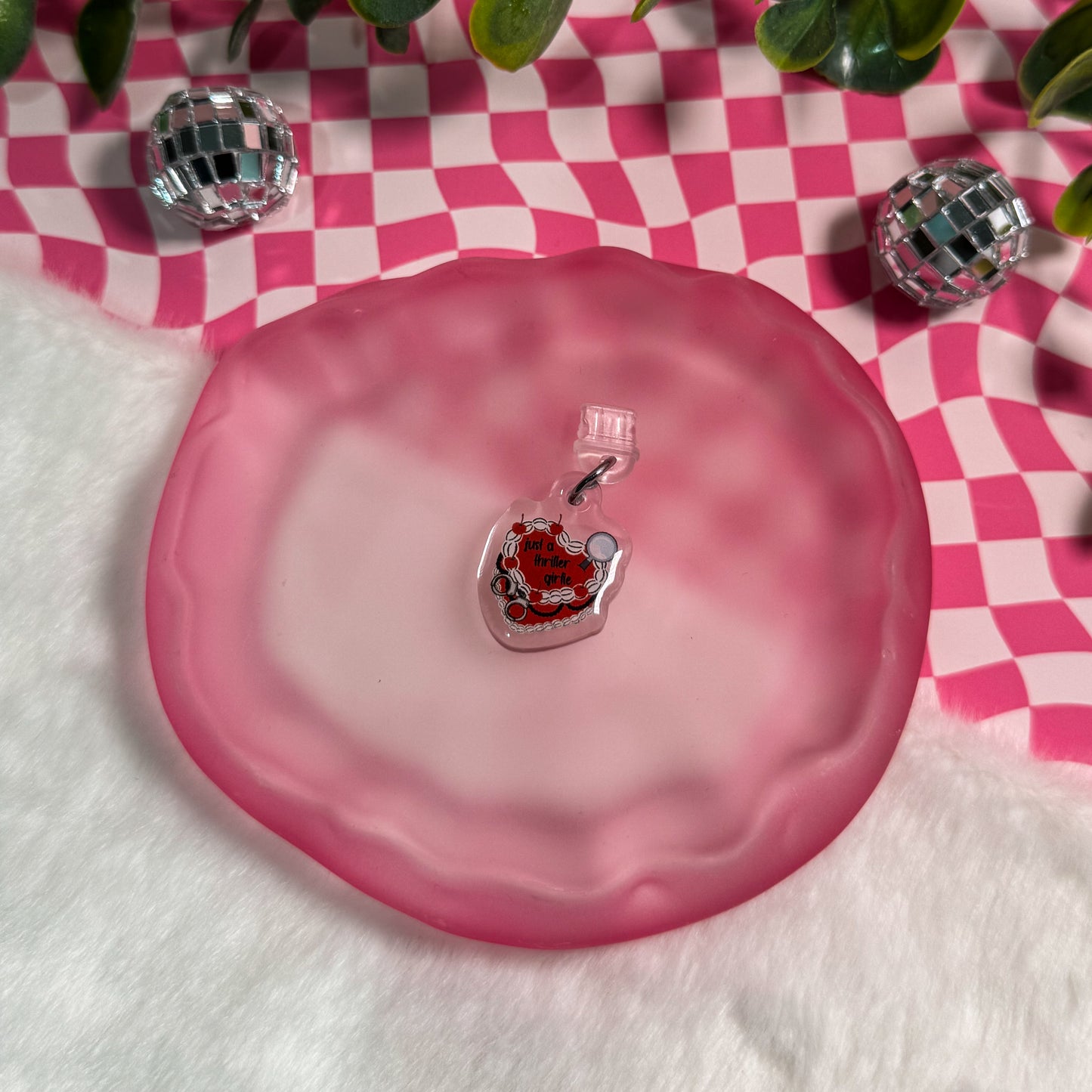Just A Thriller Girlie Cake Kindle Phone Charm