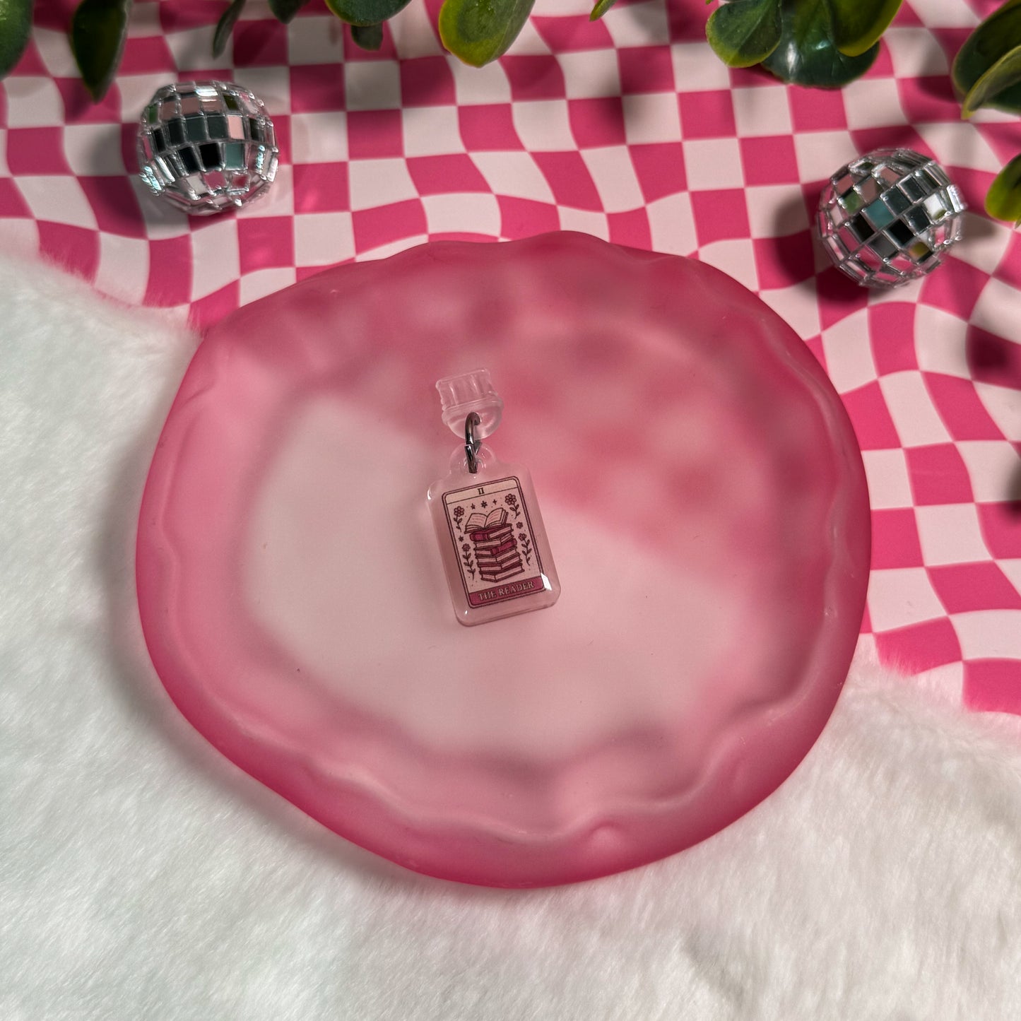 Girlie Reader Tarot Kindle Phone Charm