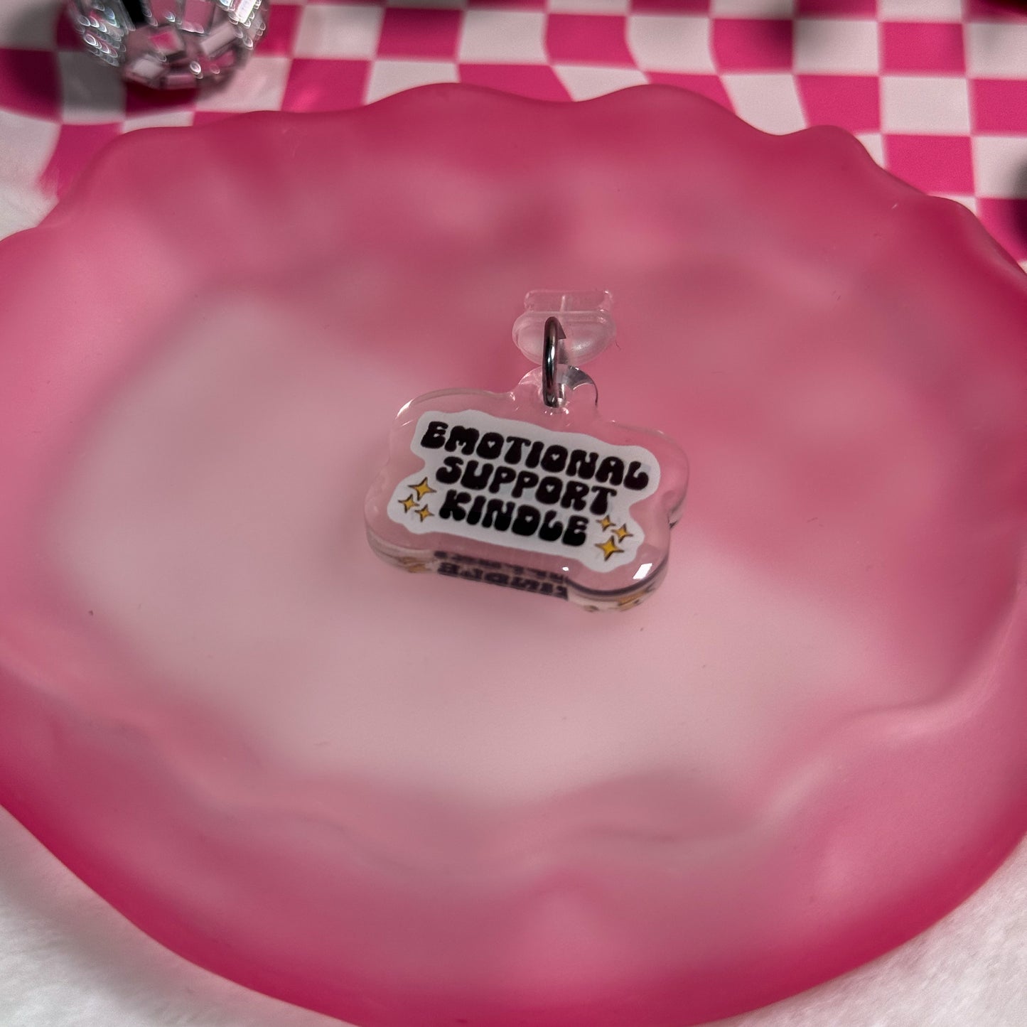 Emotional Support Kindle Phone Charm