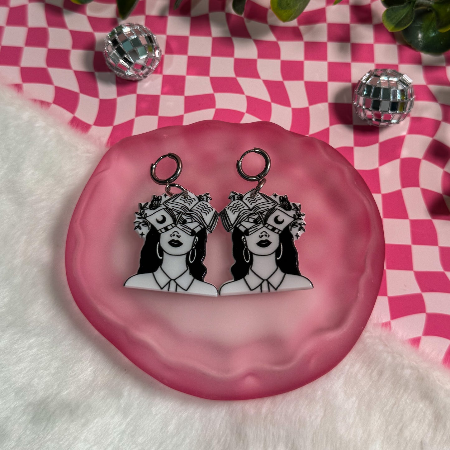My Head Is Filled With Fiction Earrings