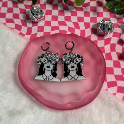 My Head Is Filled With Fiction Earrings