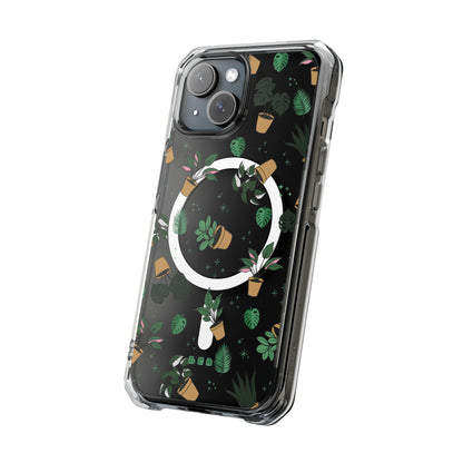 Botanical Plant Lover Clear MagSafe Impact Phone Case