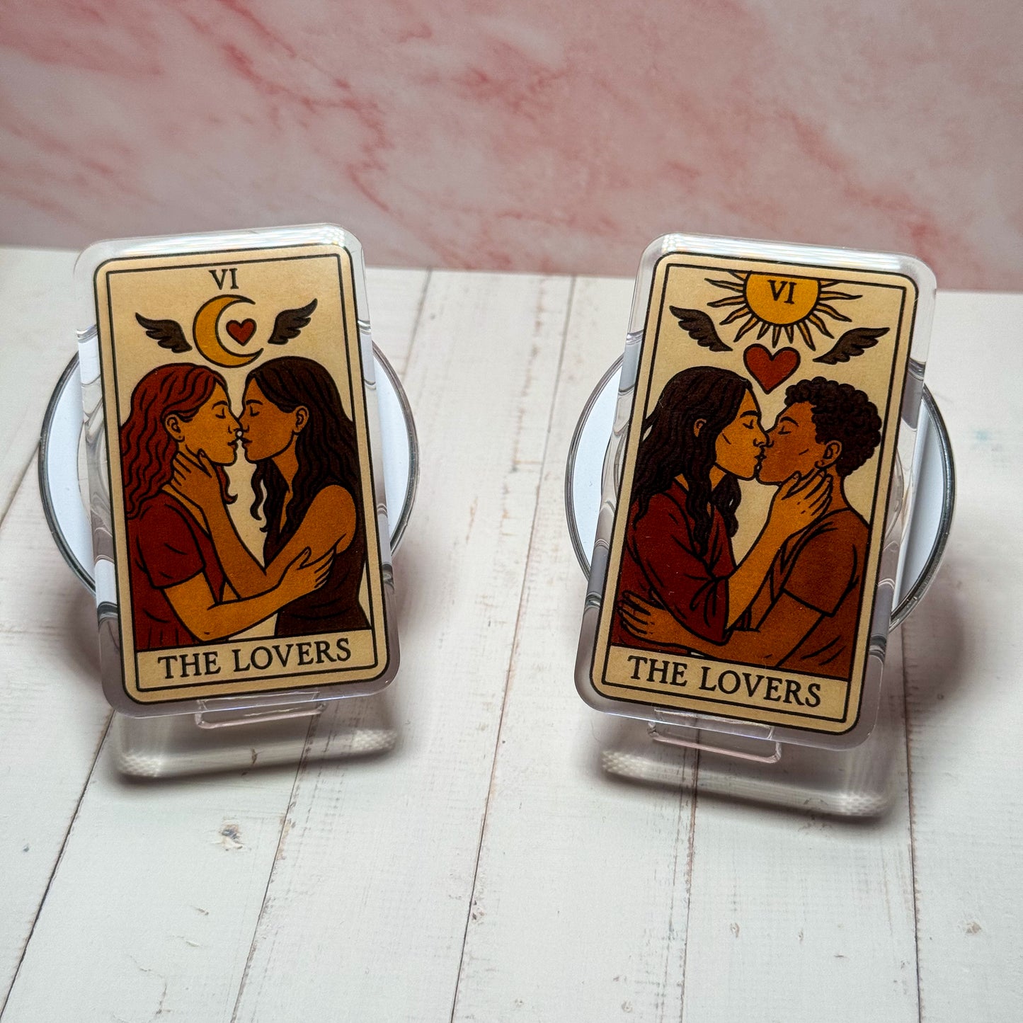 The Lovers Reader Tarot Kindle Phone Magnetic MagSafe Grip