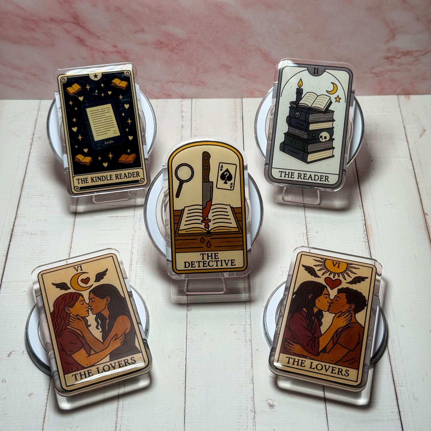 The Lovers Reader Tarot Kindle Phone Magnetic MagSafe Grip
