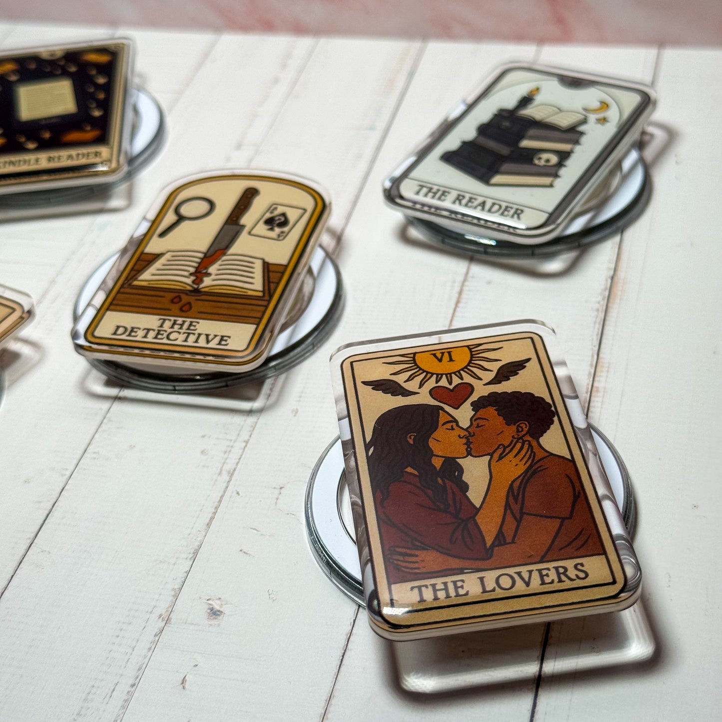 The Lovers Reader Tarot Kindle Phone Magnetic MagSafe Grip