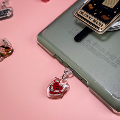 Just A Thriller Girlie Cake Kindle Phone Charm