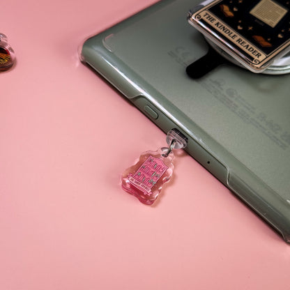 No Shelf Control Kindle Phone Charm