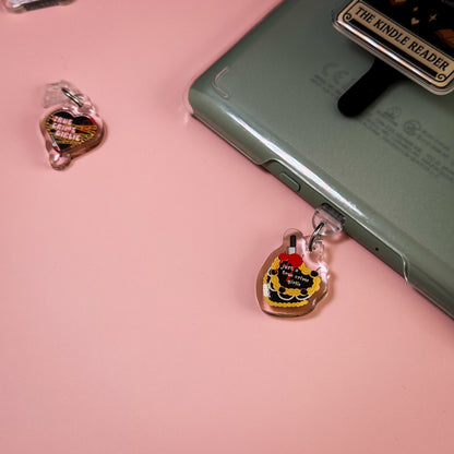 Just A True Crime Girlie Cake Kindle Phone Charm