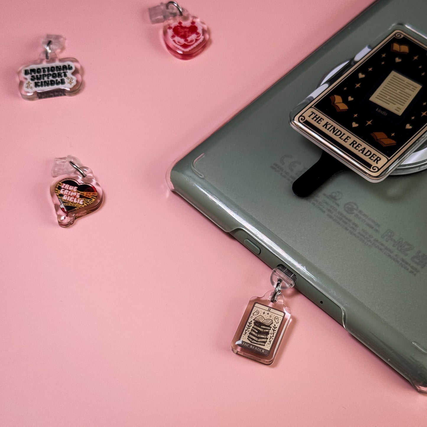 Spooky Reader Tarot Kindle Phone Charm
