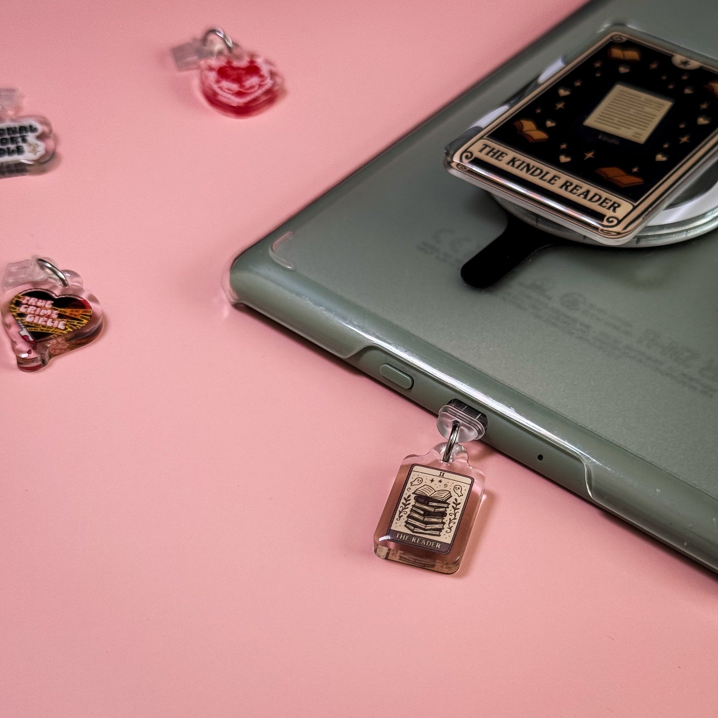 Spooky Reader Tarot Kindle Phone Charm