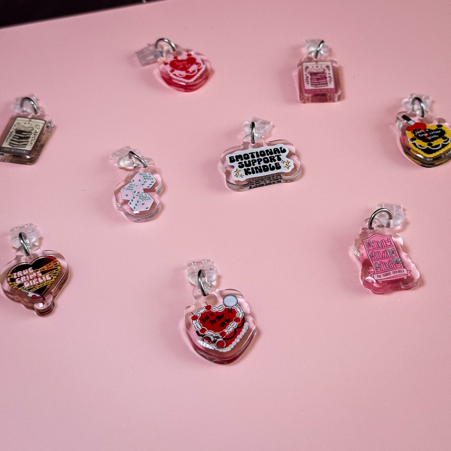 No Shelf Control Kindle Phone Charm