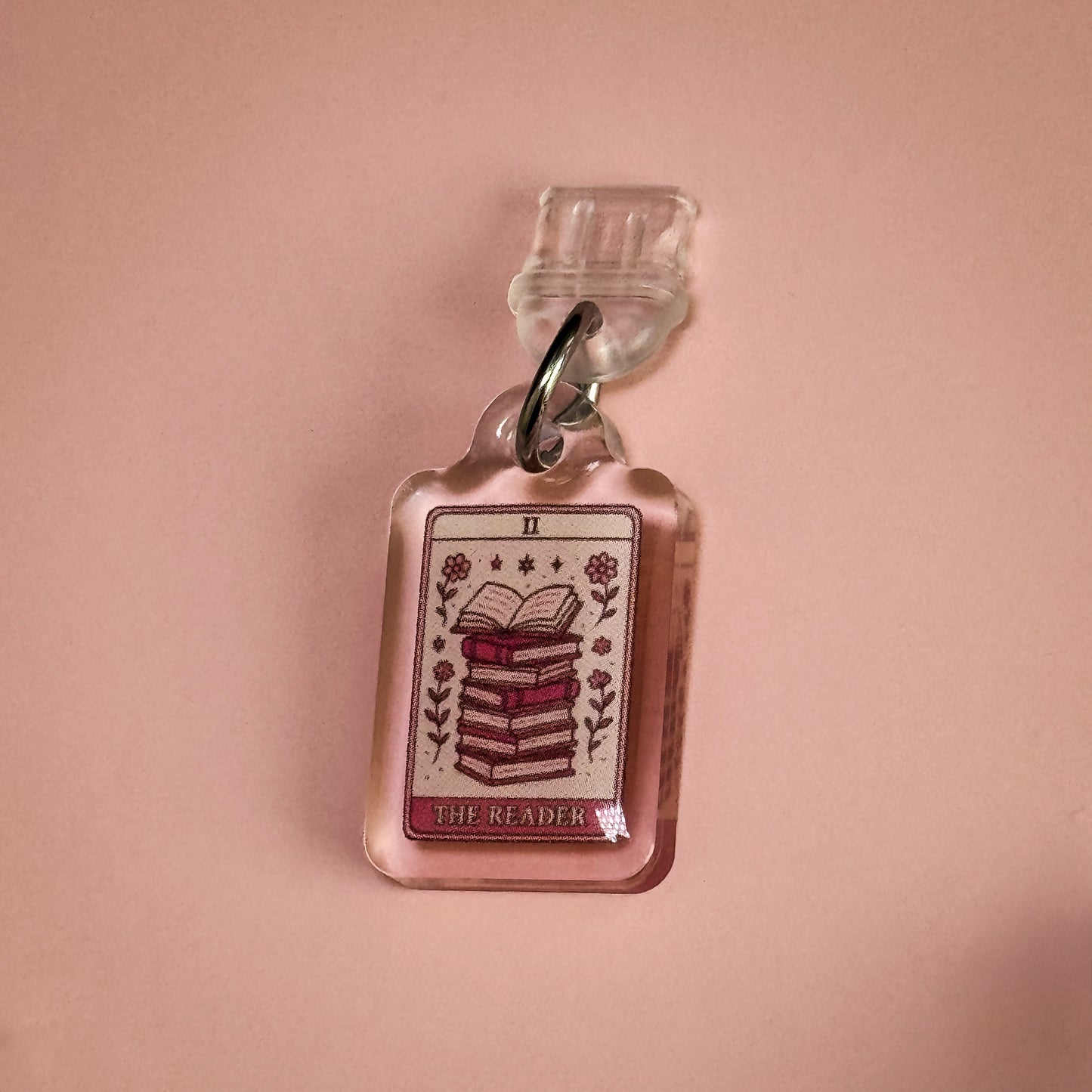 Girlie Reader Tarot Kindle Phone Charm