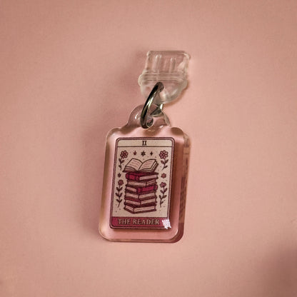 Girlie Reader Tarot Kindle Phone Charm