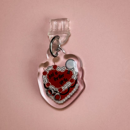 Just A Thriller Girlie Cake Kindle Phone Charm