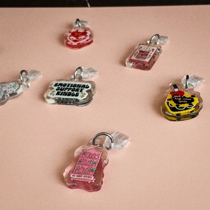 Just A True Crime Girlie Cake Kindle Phone Charm