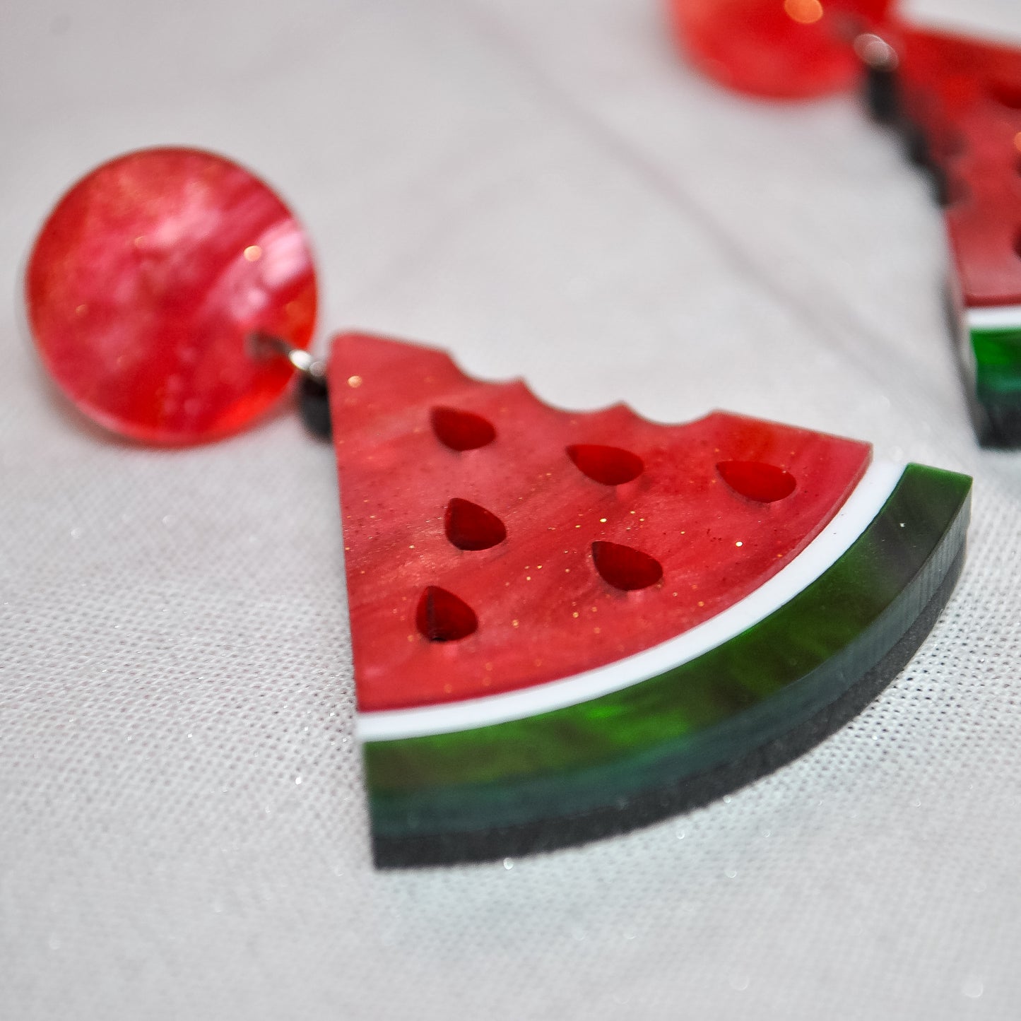 Watermelon Acrylic Earrings