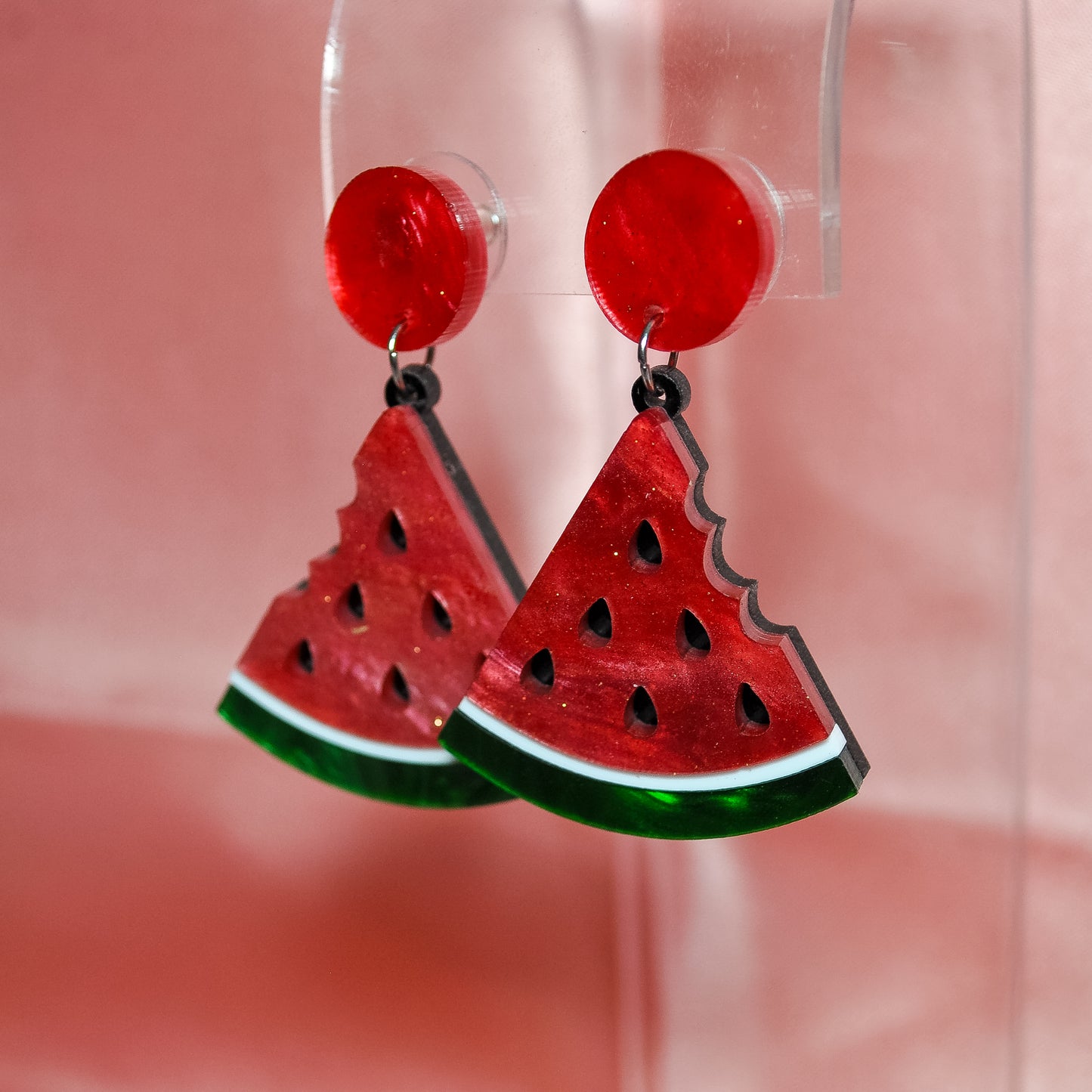 Watermelon Acrylic Earrings