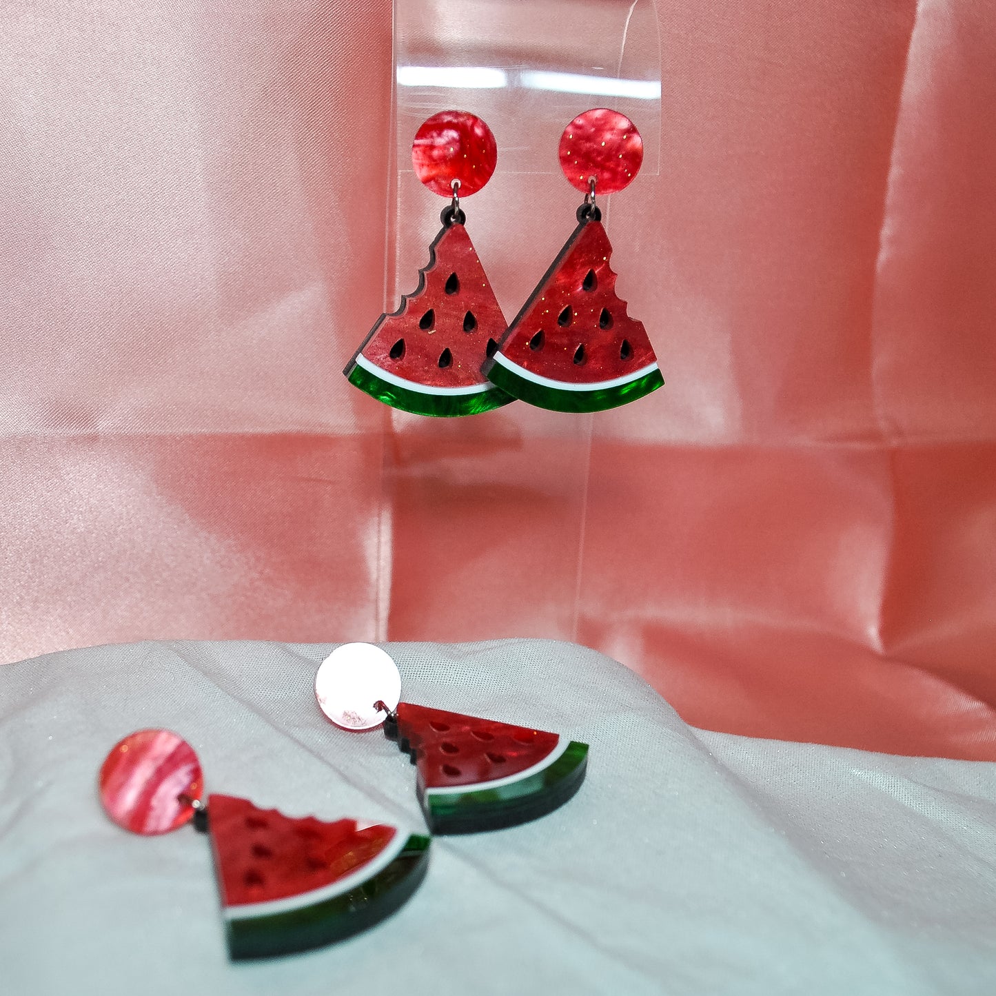 Watermelon Acrylic Earrings