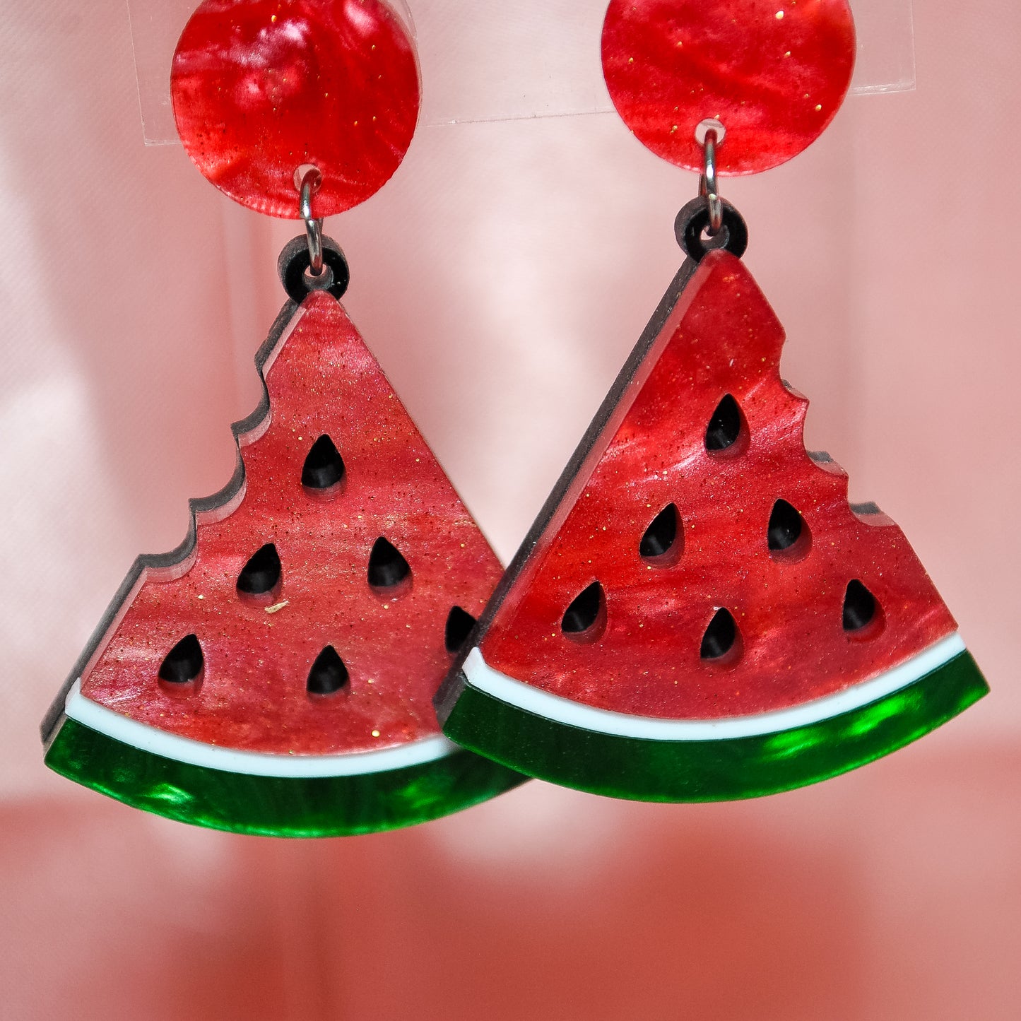 Watermelon Acrylic Earrings