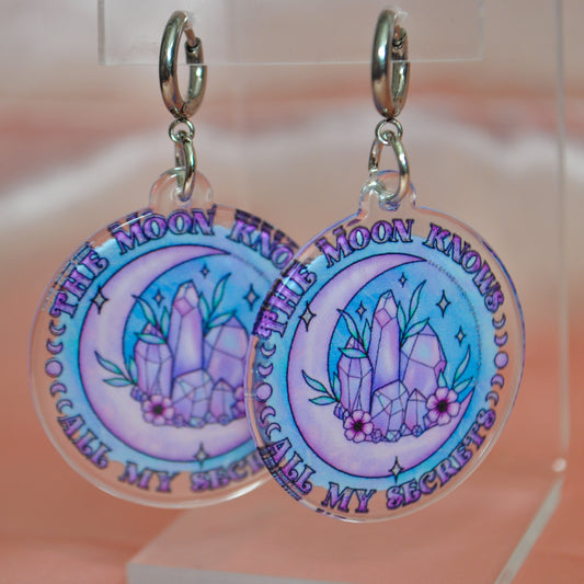 The Moon Knows All My Secrets Earrings