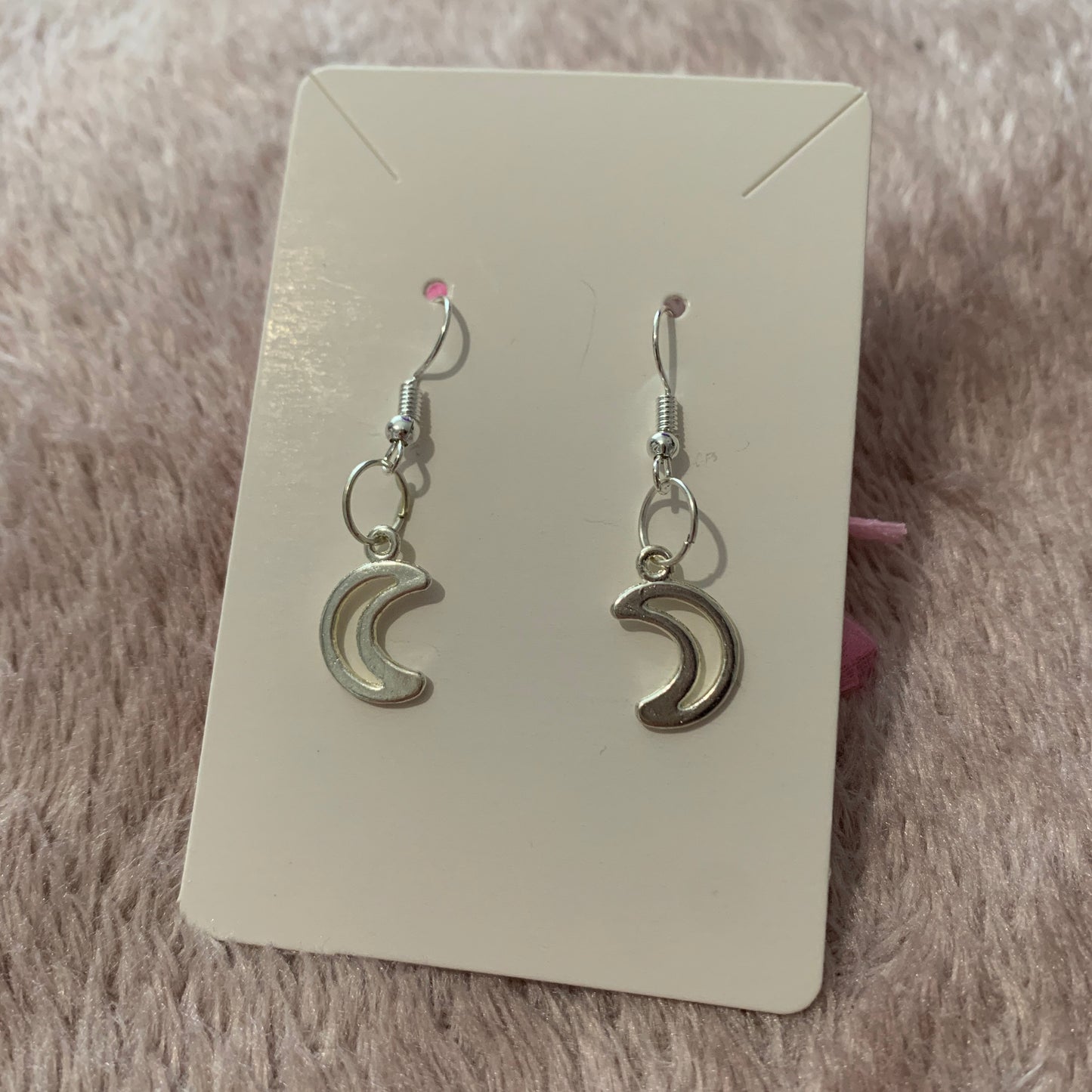 Fish Hook Earrings with Charm - Lxyclr Authentic