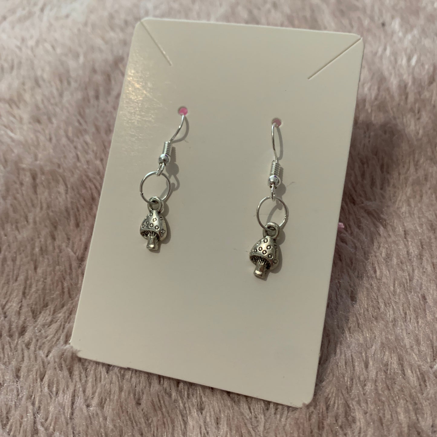 Fish Hook Earrings with Charm - Lxyclr Authentic