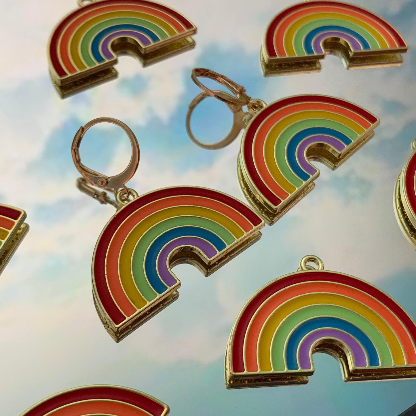 Limited Edition | Rainbow Pride Huggie Hoop Earrings | LGBT - Lxyclr Authentic