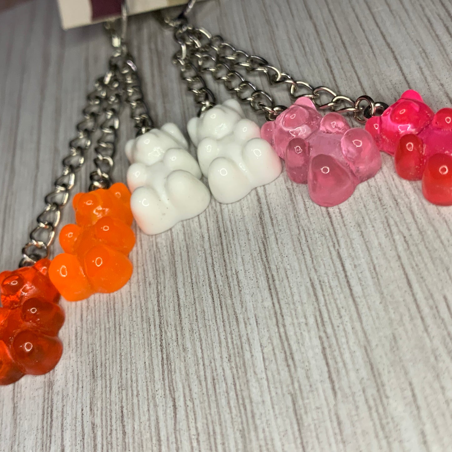 Gummy Bear Pride Flag Huggie Hoop Earrings - Lxyclr Authentic