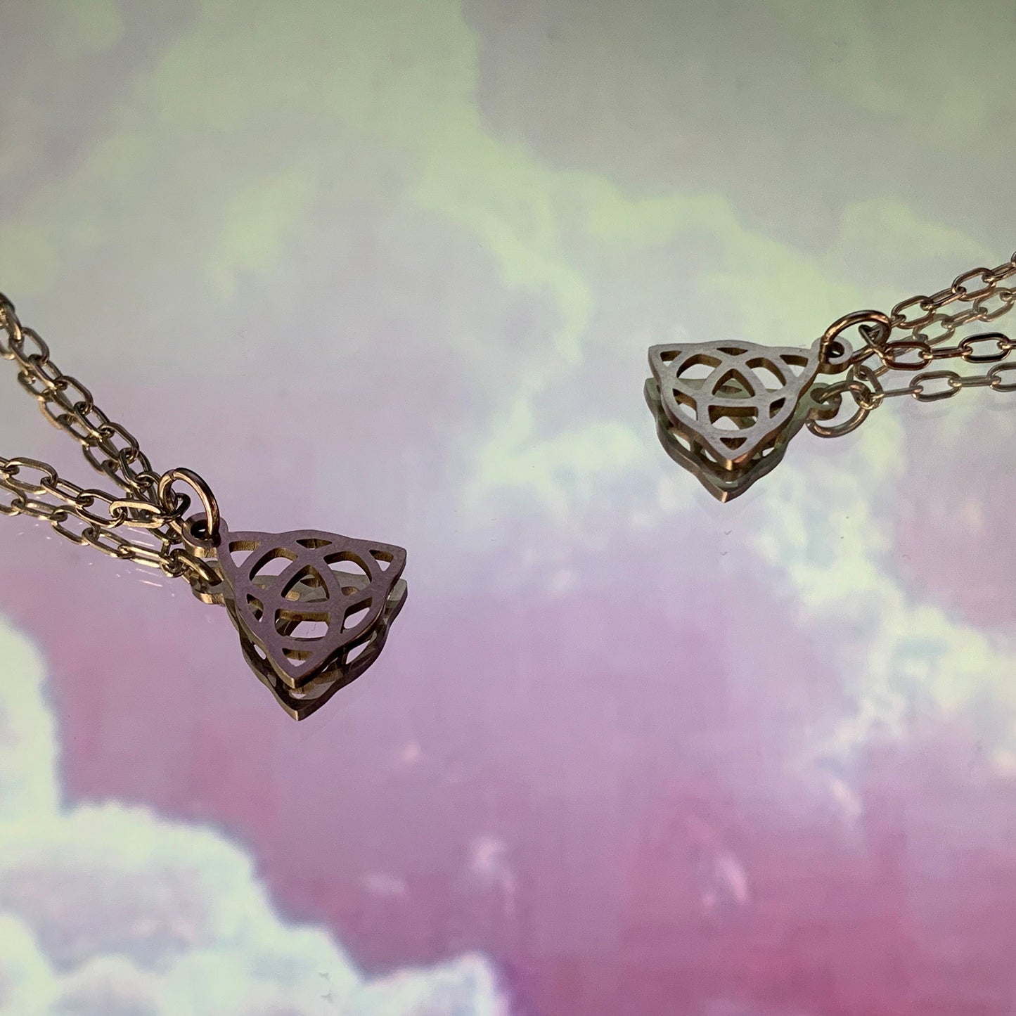 Triquetra Charm Chain Necklace - Lxyclr Authentic