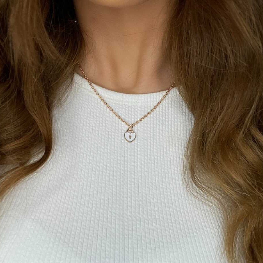 Rose Gold Heart Dainty Chain - Lxyclr Authentic