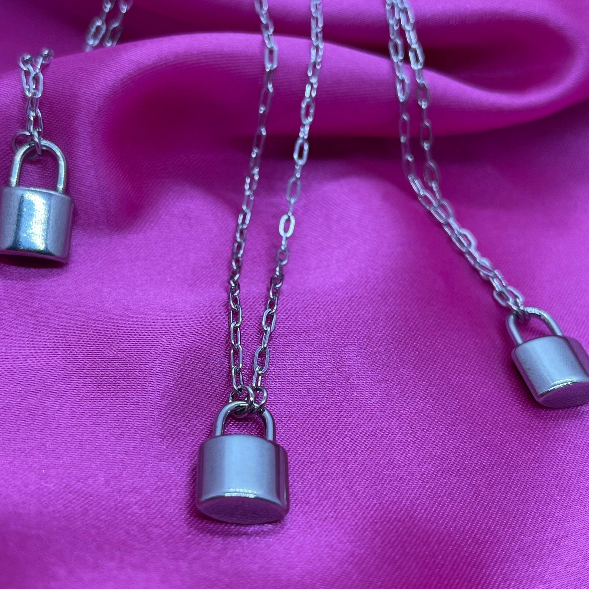Lock Charm Necklace - Lxyclr Authentic